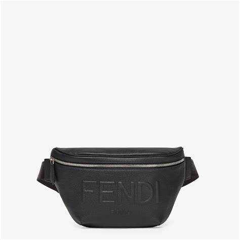 fendi women's belt bag black leather|Fendi roma purse.